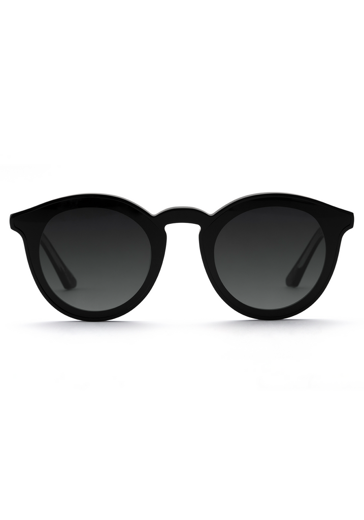 Krewe Collins Nylon Black + Black And Crystal Sunglasses Black + Black and Crystal  abigail fashion
