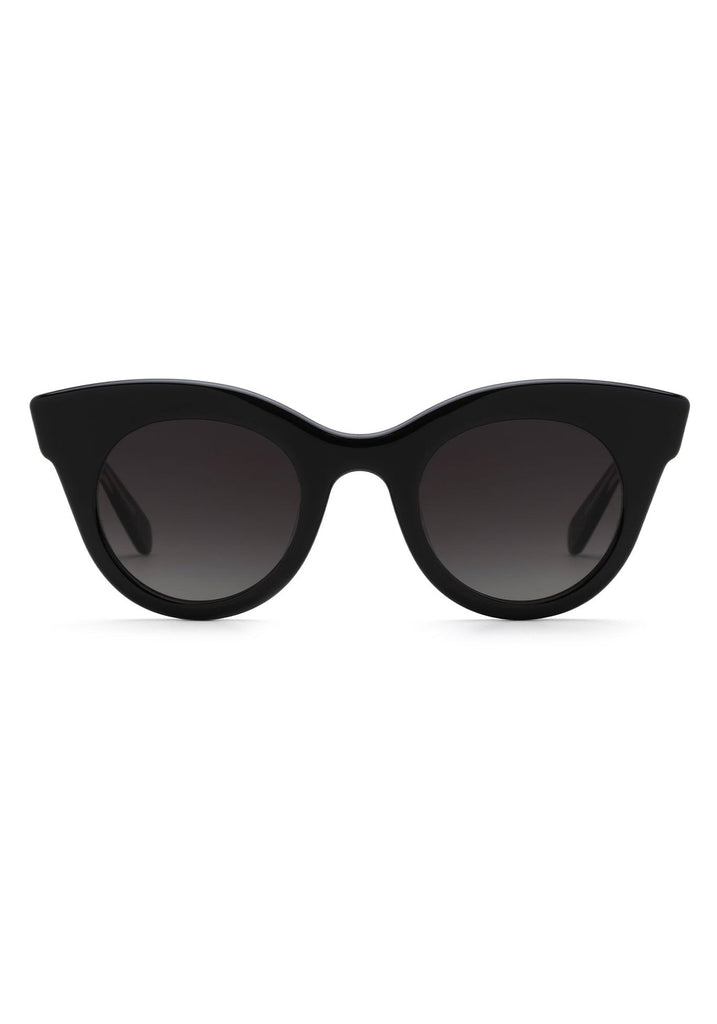 Krewe Olivia Black + Black And Crystal Sunglasses Black + Black and Crystal abigail fashion