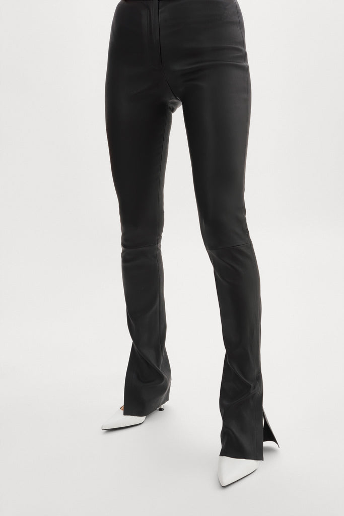 LaMarque Dawn | Stretch Leather Pants Black abigail fashion