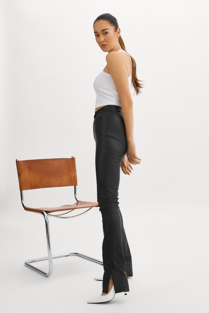 LaMarque Dawn | Stretch Leather Pants Black abigail fashion