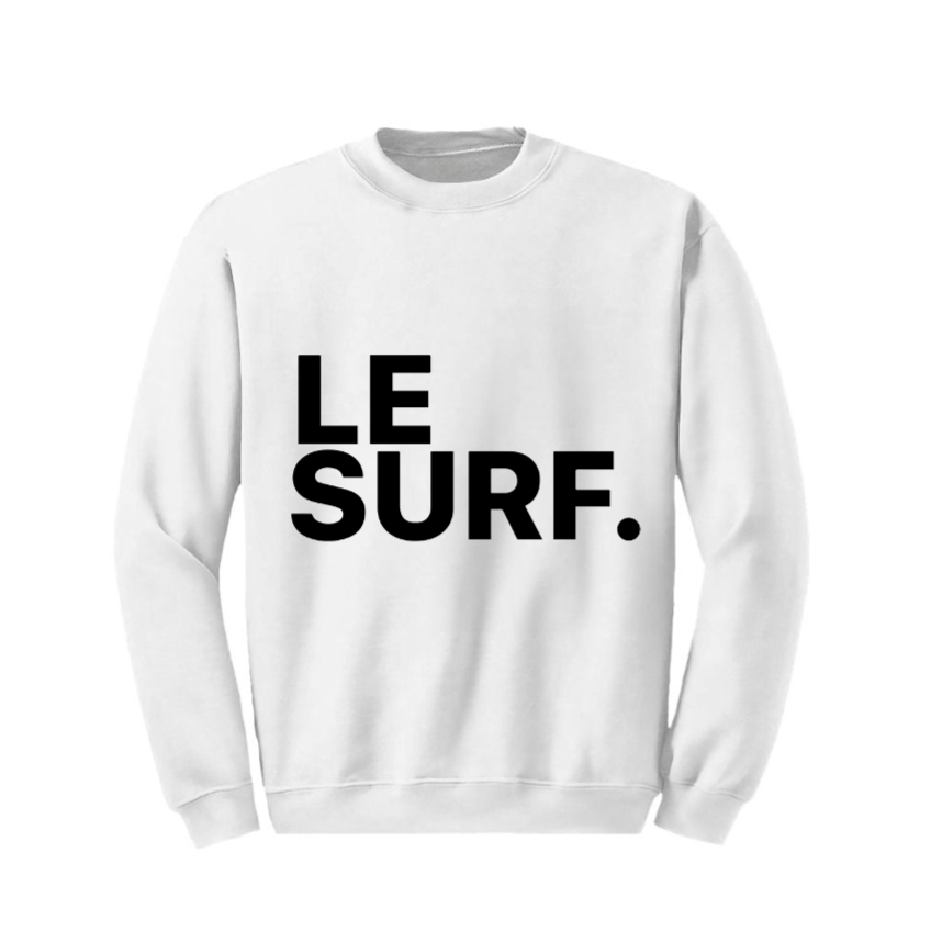 Le Surf Le Surf Sweatshirt White With Large Black Logo White With Large Black Logo abigail fashion