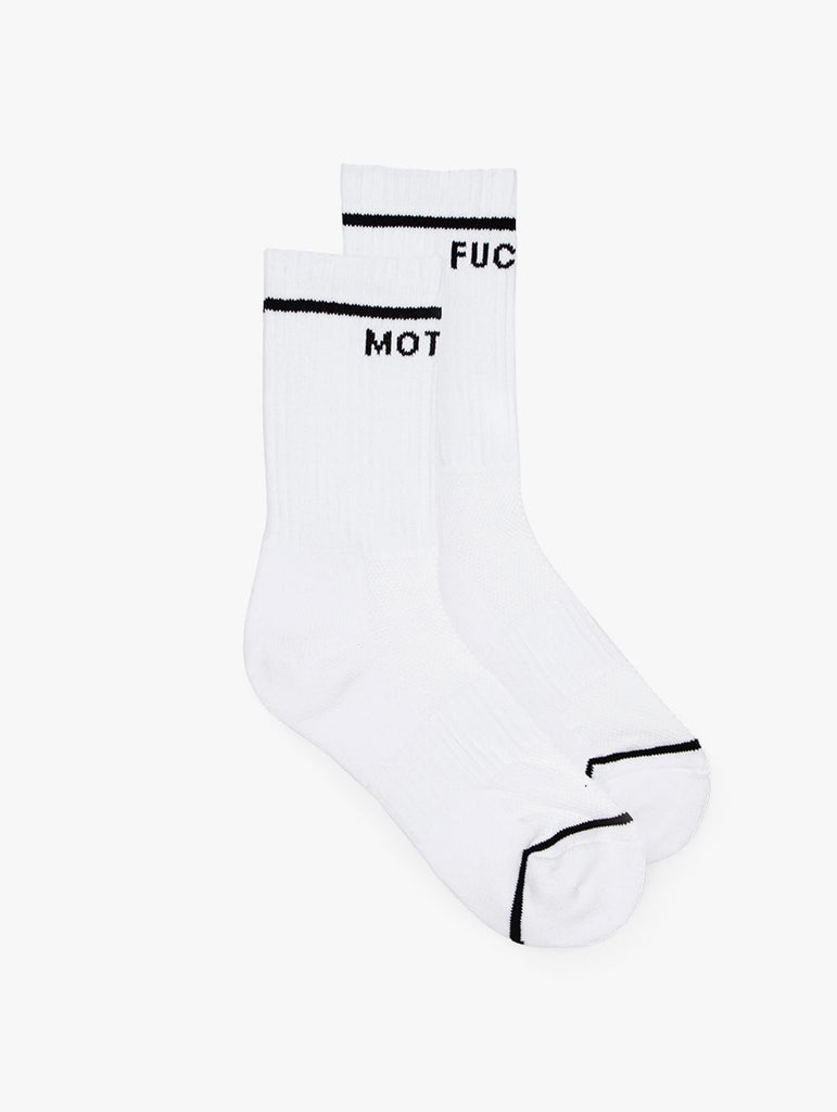 MOTHER Baby Steps Socks MWB-White-Black abigail fashion