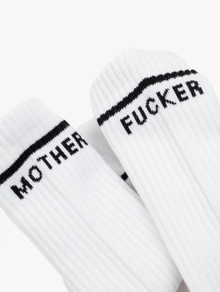 MOTHER Baby Steps Socks MWB-White-Black abigail fashion