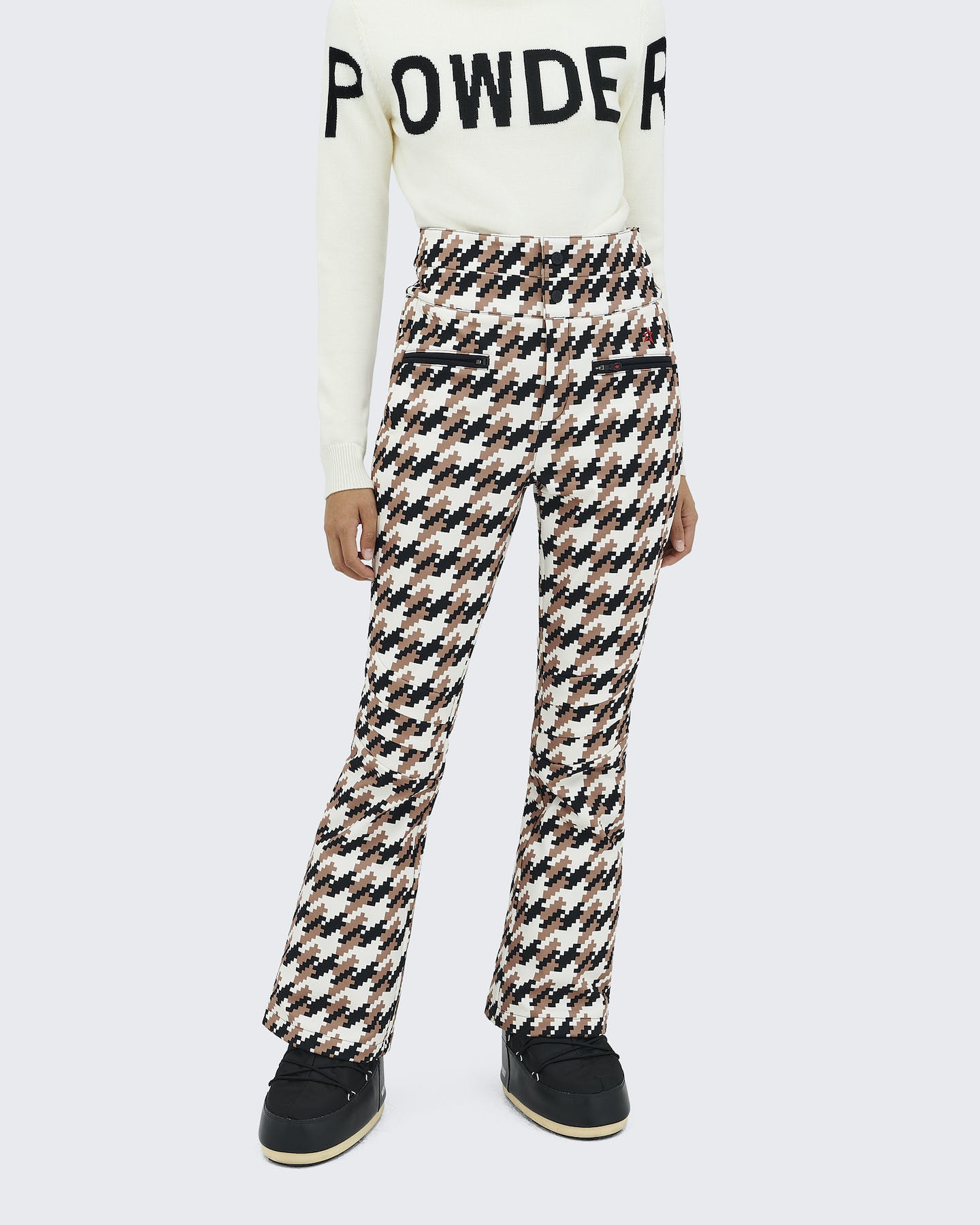 Perfect Moment, Aurora Flare Pant - Print, M, Houndstooth :  Luxury Stores