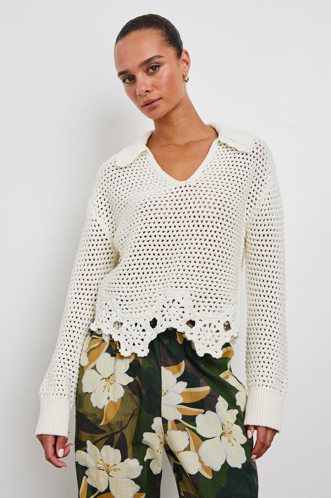 Rails Louise Sweater Ivory abigail fashion