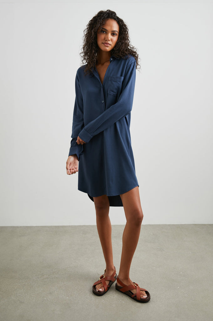 Rails Sawyer Dress Navy abigail fashion