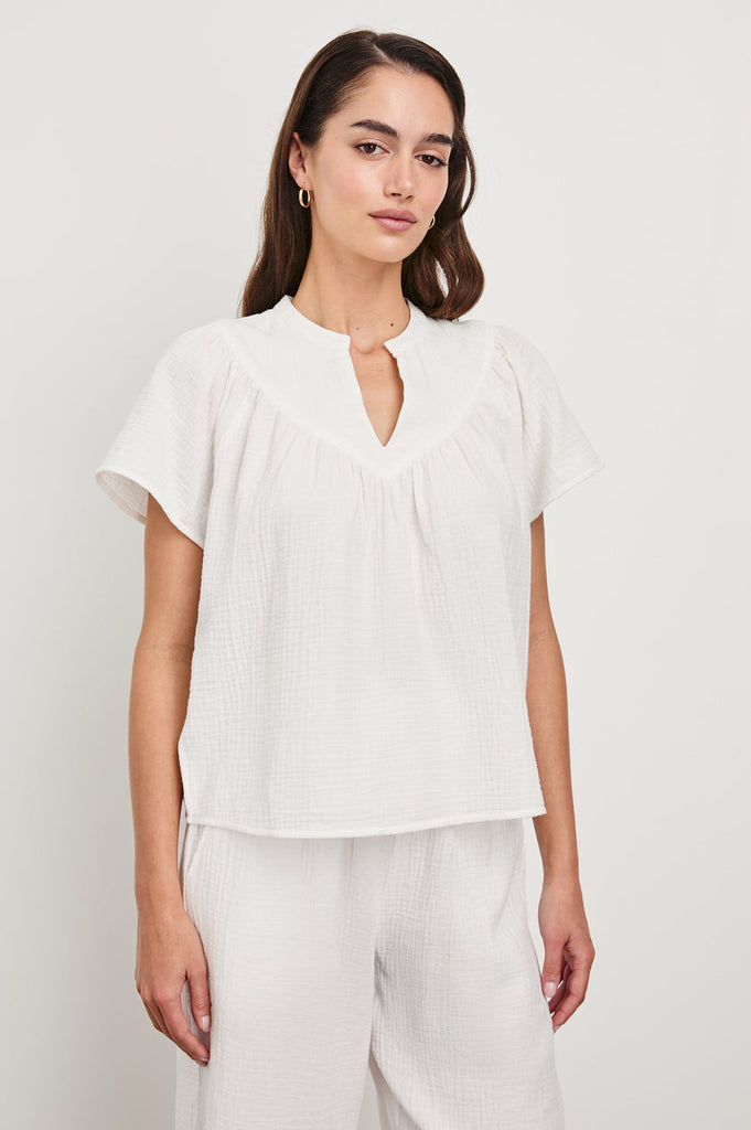 Rails Sayer Shirt White abigail fashion